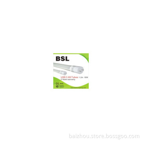 BSL latest led glass tube 4 feet 18w USD 3.69 **